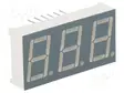 NÄYTTÖ: LED - 7-SEGMENTTINÄYTTÖ - 14,2MM - 0,56" - MERK.LKM: 3 - KATODI - 7-segmenttinäytöt - FYT-5631AUHR-21 - 1