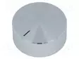 NUPPI - ILMAISINTEN KANSSA - ALUMIINI,MUOVI - ØAKSELIN: 6MM - MUSTA - Potentiometrien nupit - A1438261 - 1