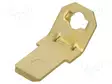 PURISTUSLIITIN - LITTEÄ - 4,8MM - 0,5MM - UROS-M2,5 - RUUVATTU - MESSINKI - Juotoskorvat ja kaapeliliittimet - PCB - KEYS1271 - 1