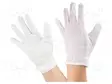 SUOJAKÄSINEET - ESD - L - POLYESTERI,POLYURETAANI - VALKOINEN - ESD Käsineet ja sormisuojat - ATS-109-0081 - 1