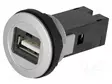 USB-PISTORASIA - 22MM - HAR-PORT - Ø22,3MM - IP20 - HOPEA - USB 2.0 A/A - Taulukytkimien lisävarusteet - 09454521901 - 1