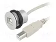 USB-PISTORASIA - 22MM - HAR-PORT - Ø22,3MM - IP20 - HOPEA - PIT: 1M - Taulukytkimien lisävarusteet - 09454521911 - 1
