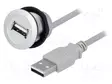 USB-PISTORASIA - 22MM - HAR-PORT - Ø22,3MM - IP20 - HOPEA - PIT: 1M - Taulukytkimien lisävarusteet - 09454521921 - 1