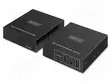 USB JAKAJA - USB 3.2 GEN 1 - MUSTA - METALLI - 5GBPS - CAT: 6A - USB kaapelit ja adapterit - DA-73121 - 4