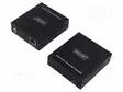 USB JAKAJA - USB 3.2 GEN 1 - MUSTA - METALLI - 5GBPS - CAT: 6A - USB kaapelit ja adapterit - DA-73121 - 2