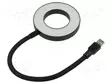USB LAMPPU - MUSTA - USB A-PISTOKE - 0,3M - Tietokonetarvikkeet - muut - NL-LEDRING-01 - 1