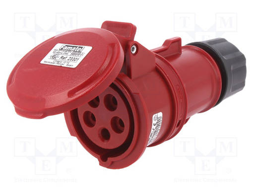 3-VAIHE N LIITINAARAS - 16A - IEC 60309 - AC liittimet ja rungot - FAM-23301 - 1