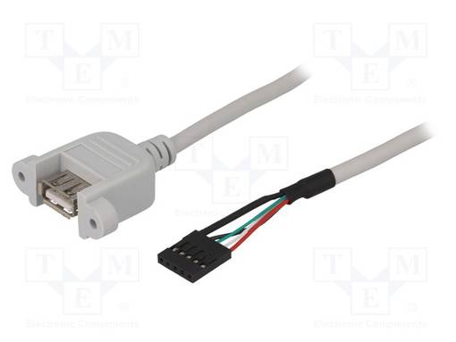 ADAPTERI - USB 2.0 - USB A RASIA,5PIN KOUKKULIITIN - 0,5M - USB kaapelit ja adapterit - USBAJ-1 - 1