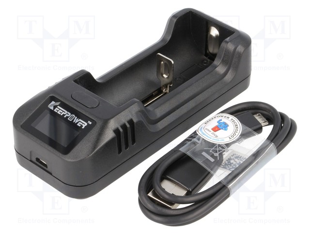 AKKULATURI - LI-ION - 3,6/3,7V - 1A - 5VDC - Akkulaturit - KEEPPOWER-L1 - 1