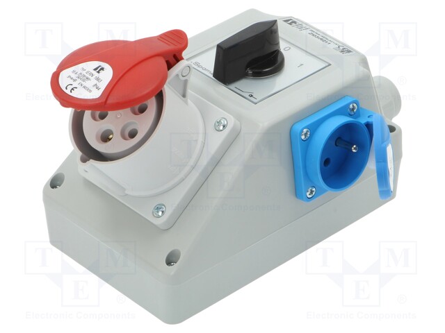 ASENNUSSETTI - IP44 - RAPPAUKSEN PÄÄLLE - Sulakeasennustarvikkeet - ZI03-R211 - 1