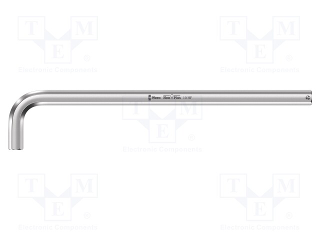 WRENCH: HEX KEY - HEX PLUS,SPHERICAL - HEX 10MM - OVERALL LEN: 219MM - Kuusiokolo- ja TORX avaimet - WERA.05022125001 - 1
