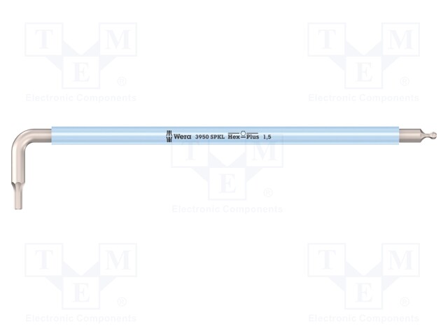 AVAIN - HEX-PLUS KUUSIOKOLOAVAIN,PYÖRISTETTY - HEX 1,5MM - PITKÄ - Kuusiokolo- ja TORX avaimet - WERA.05022660001 - 1