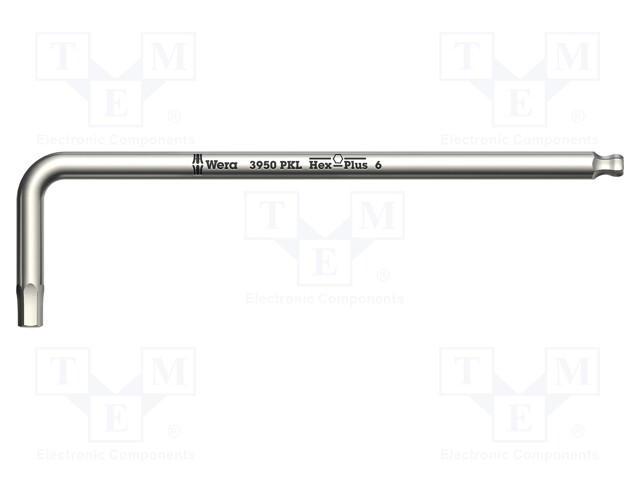 WRENCH: HEX KEY - HEX PLUS,SPHERICAL - HEX 2MM - OVERALL LEN: 101MM - Kuusiokolo- ja TORX avaimet - WERA.05022701001 - 1
