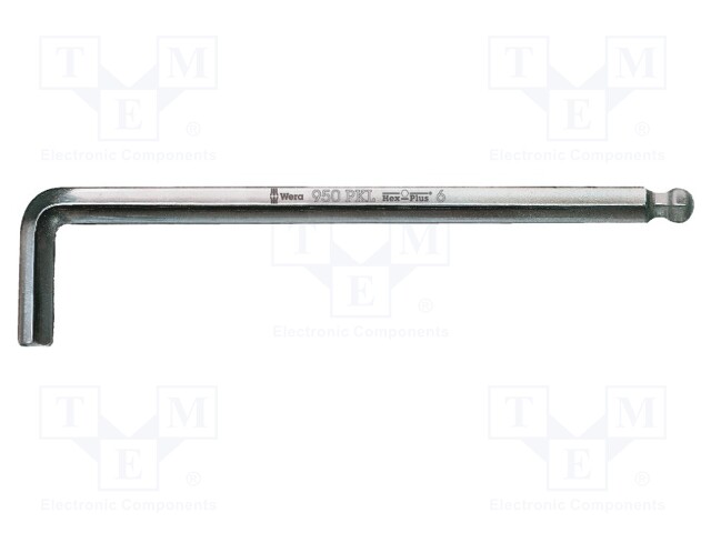 WRENCH: HEX KEY - HEX PLUS,SPHERICAL - HEX 4MM - OVERALL LEN: 140MM - Kuusiokolo- ja TORX avaimet - WERA.05022058001 - 1