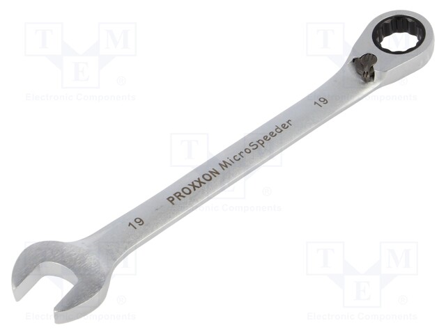 WRENCH: COMBINATION SPANNER - RATTLE - 19MM - MICROSPEEDER - Vääntötyökalut ja kiintolenkit - PR23141 - 1