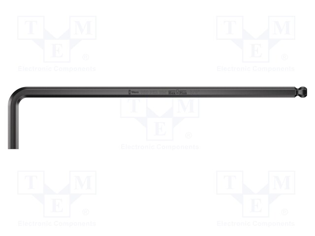 WRENCH: HEX KEY - INCH,HEX PLUS,SPHERICAL - HEX 7/64" - STEEL - LONG - Kuusiokolo- ja TORX avaimet - WERA.05022071001 - 1