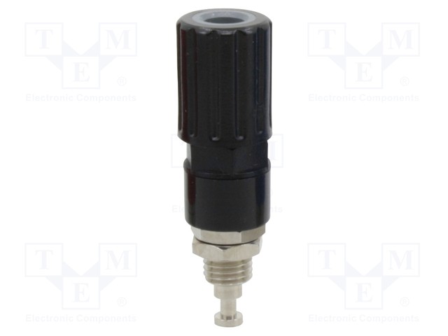 LABORATORY CONNECTOR: 4MM BANANA - SOCKET - 36A - MUSTA - 8MM - Banaanijatkoliittimet - D-3251 - 1