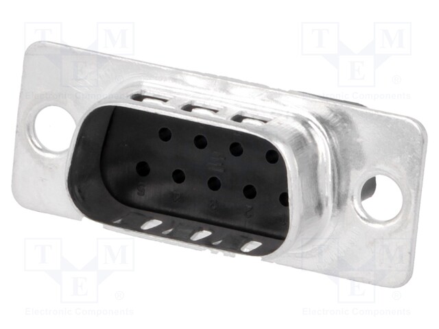 D-SUB LIITIN - PIN: 9 - PISTOKE - UROS - JOHTOON - SUORA - PURISTUS - D liittimet - HDP20-1672921 - 1