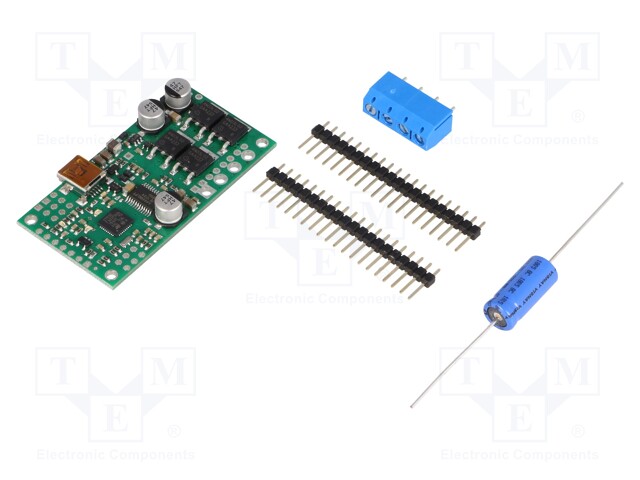 DC-MOOTTORIN OHJAIN - 21,77KHZ - ANALOGINEN,RC,TTL,USB - 25A - CH: 1 - Moottoreiden moduuliajurit - POLOLU-1381 - 1