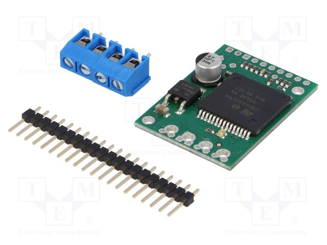 DC-MOOTTORIN OHJAIN - VNH5019 - 20KHZ - PWM - 12A - UMOT.-TULO: 5,5÷24V - Moottoreiden moduuliajurit - POLOLU-1451 - 1
