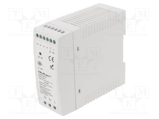 VIRTALÄHDE: IMPULSSI - DIN-KISKOLLE - 40W - 24VDC - 1,67A - 220÷240VAC - DIN-kisko virtalähteet - QOLTEC-50911 - 1