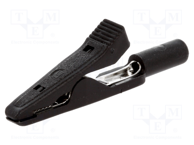 HAUENLEUKA - 70VDC - MUSTA - PISTORASIAN KOKO: 2MM - Krokotiili klipsit - TL390451 - 1