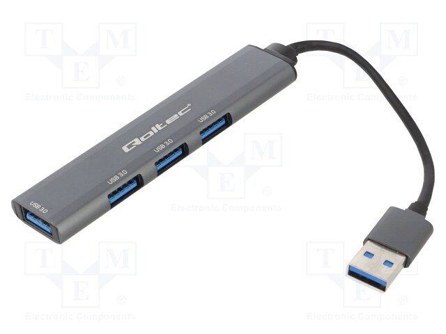 USB HUB - USB A-PISTORASIA X4,USB A-PISTOKE - USB 3.0 - PNP - 5GBPS - Tietokonetarvikkeet - muut - QOLTEC-53791 - 1