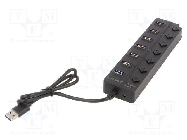 USB HUB - USB A-PISTORASIA X7,USB A-PISTOKE - USB 2.0,USB 3.1 - Tietokonetarvikkeet - muut - UHB-U3P1U2P6P-01 - 1