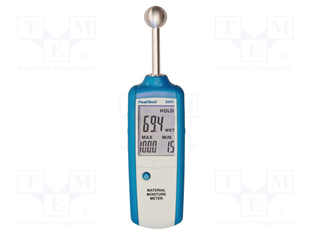 HYGROMETRI - LCD - 0÷100%RH - 65X235X30MM - VALAISTUS: KYLLÄ - Kosteusmittarit - PKT-P5201 - 1