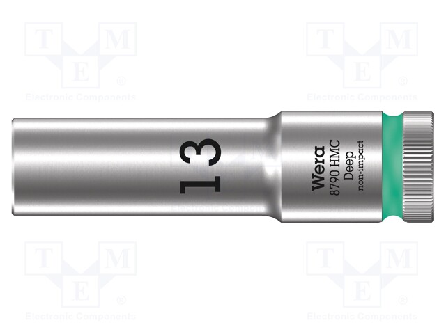HYLSY - 6-KULMA,HYLSY-HEX 13MM - 1/2" - KÄRJEN PIT: 83MM - Hylsyavaimet - WERA.05004553001 - 1
