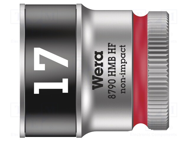 HYLSY - 6-KULMA,HYLSY-HEX 17MM - 3/8" - KÄRJEN PIT: 29MM - Hylsyavaimet - WERA.05003751001 - 1