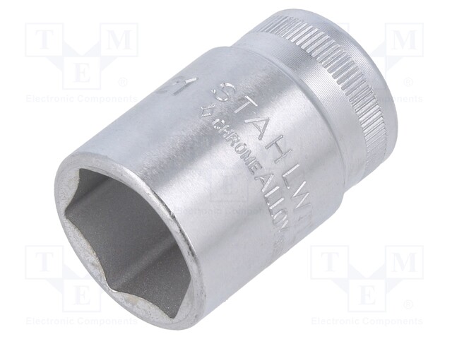 HYLSY - 6-KULMA,HYLSY-HEX 21MM - 1/2" - 42MM - KROMATTU TERÄS - Hylsyavaimet - ST-3030021 - 1