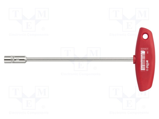 WRENCH: SOCKET SPANNER - HEX 8MM - CHROM-VANADIUM STEEL - Hylsyavaimet - WIHA.00971 - 1