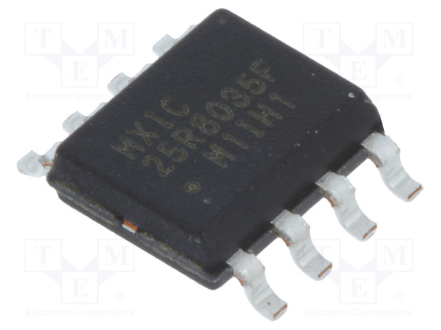 IC: FLASH MUISTI - 8MBFLASH - 108MHZ - 1,65÷3,6V - SOP8 - RINNAKKAIS- - FLASH sarjaliitet. muistit - mikropiirit - MX25R8035FM1IH1 - 1