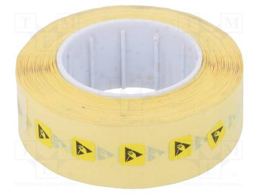 ITSELIIMAUTUVA ETIKETTI - ESD - 5X5MM - 1000KPL - RULLA - ESD teipit ja etiketit - ESD-LABELS1 - 1