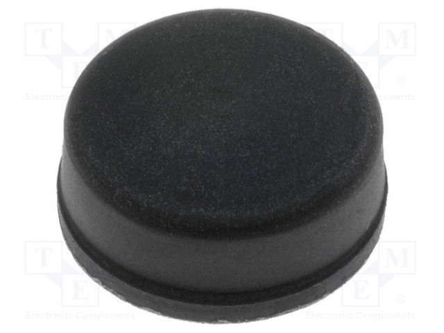 ITSELIIMAUTUVA JALKA - MUSTA - KUMI - A: 11MM - B: 10,5MM - C: 5MM - Koteloiden lisätarvikkeet - FIX-RF-011 - 1