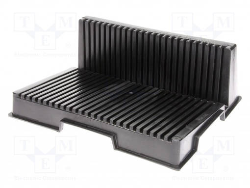 JALUSTA LEVYILLE - ESD - 205X265X95MM - MUSTA - ESD rasiat, laatikot - ERS-253040101 - 1