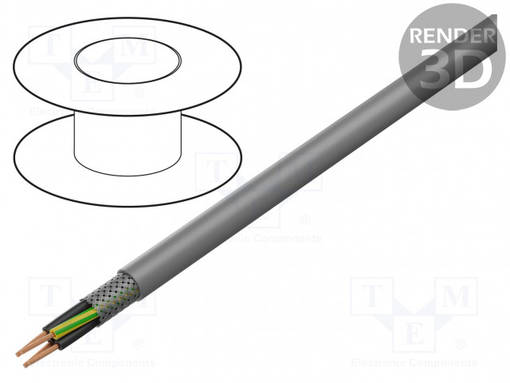 JOHTO - JZ-500 HMH-C - 5G1MM2 - SUOJATTU,TINATTU KUPARIPUNOS - LSZH - Suojatut moninapakaapelit - JZ500-HMHC-5G1 - 1