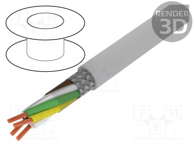 JOHTO - UNITRONIC® LIYCY (TP) - 2X2X1MM2 - PVC - HARMAA - 500V - CPR: ECA - Suojatut moninapakaapelit - LIYCY-TP-2X2X1 - 1