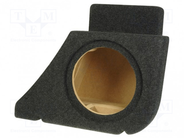 KAIUTINKOTELO - MDF - HARMAA - 250MM - VIISTO: 286MM - ŠKODA - 15L - Autokaiutinkotelot - OBGL.OCTAVIA.01 - 1