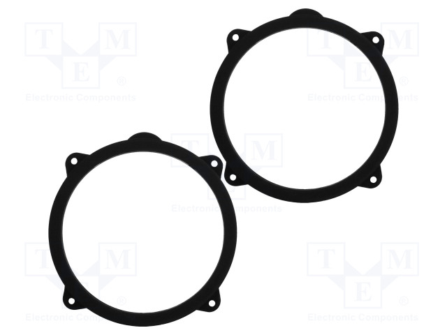 KAIUTTIMEN KOROKERENGAS - MDF - 165MM - ALFA ROMEO - KYLLÄSTETTY - 2KPL - Kaiuttimen MDF soviterenkaat - D.MDF.ALFA01 - 1