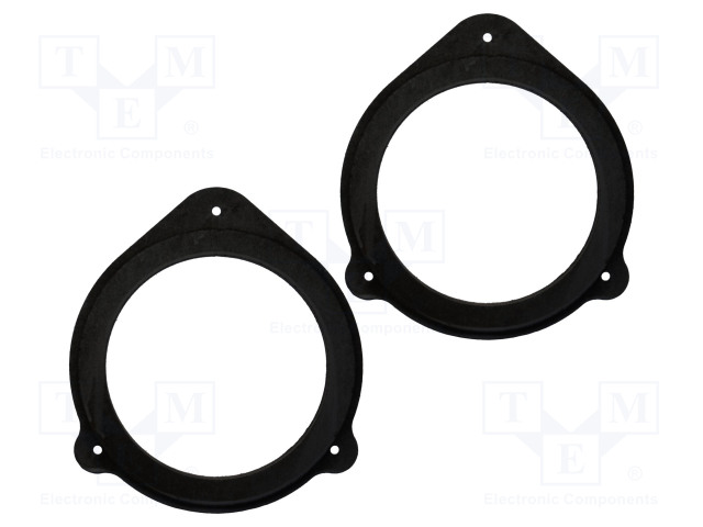 KAIUTTIMEN KOROKERENGAS - MDF - 165MM - AUDI - KYLLÄSTETTY - 2KPL - Kaiuttimen MDF soviterenkaat - D.MDF.AUDI01 - 1