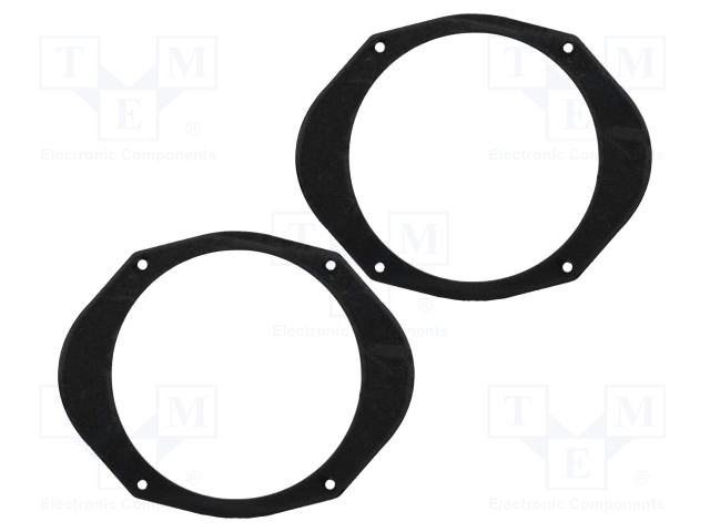 KAIUTTIMEN KOROKERENGAS - MDF - 165MM - FIAT - KYLLÄSTETTY - 2KPL - Kaiuttimen MDF soviterenkaat  - D.MDF.FIAT01 - 1