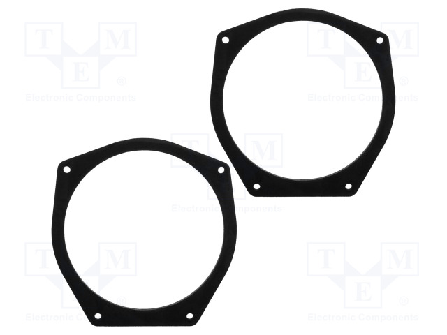 KAIUTTIMEN KOROKERENGAS - MDF - 165MM - HONDA - KYLLÄSTETTY - 2KPL - Kaiuttimen MDF soviterenkaat  - D.MDF.HONDA01 - 1