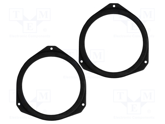 KAIUTTIMEN KOROKERENGAS - MDF - 165MM - PEUGEOT - KYLLÄSTETTY - 2KPL - Kaiuttimen MDF soviterenkaat - D.MDF.PEUGEOT01 - 1