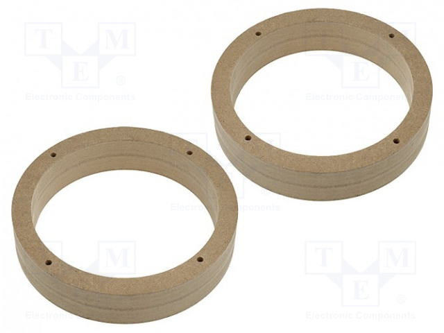 KAIUTTIMEN KOROKERENGAS - MDF - 165MM - VW,ŠKODA - KYLLÄSTETTY,MAALATTU - 2KPL - Kaiuttimen MDF soviterenkaat - MDF-D.21 - 1