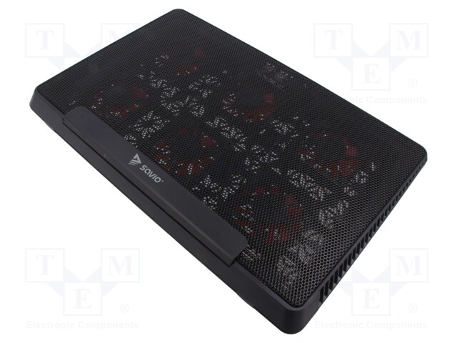 KANNETTAVAN TIETOKONEEN JÄÄHDYTYSALUSTA - MUSTA - USB A - Tietokoneen oheislaitteet - SAVGBCOS-01 - 1