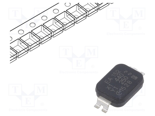 KERAAMINEN KONDENSAATTORI - 1,5NF - 250V - E - ±20% - SMD - 11,4X6X2,5MM - Keraamiset kondensaattorit - DK1E3EA152M86RAH01 - 1