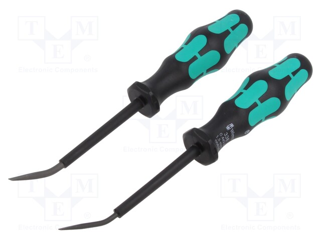 KIT: SCREWDRIVERS - SLOT - FOR SPRING CLIP - 1.5MM2,2.5÷4MM2 - 2PCS. - Ruuvimeisselit ja sarjat - WERA.05008100001 - 1