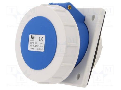 KOJELIITIN RUNKO NAARAS - 32A - 400VAC - IEC 60309 - IP67 - AC liittimet ja rungot - PB.1921 - 1